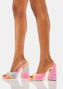 Lemon Drop By Privileged Chandlar Fluffy Heels