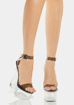 Lemon Drop By Privileged Black Selenga Platform Heels