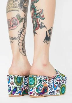 Budget π€© Lemon Drop By Privileged Platforms Paisley Lenox Platform π©΄ Sandals π 7 Lemon Drop By Privileged Platforms Paisley Lenox Platform Sandals