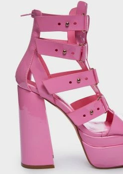 Lemon Drop By Privileged Pink Bibbi Platform Heels