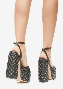 Discount π Lemon Drop By Privileged Black Lanzi Platform π Heels π 7 Lemon Drop By Privileged Black Lanzi Platform Heels