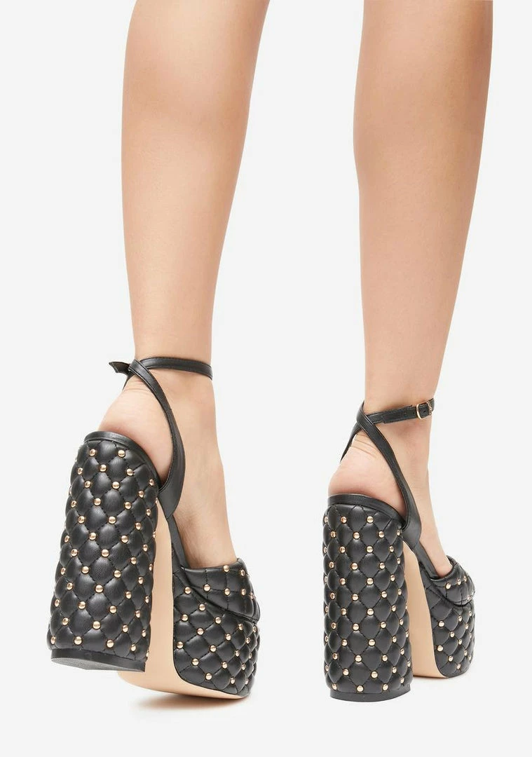 Discount π Lemon Drop By Privileged Black Lanzi Platform π Heels π 4 Lemon Drop By Privileged Black Lanzi Platform Heels