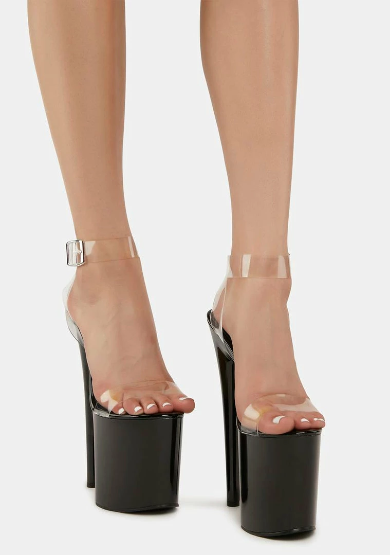 Coupon 𧨠Lemon Drop By Privileged Black Beatrice Platform π Heels π€© 3 Lemon Drop By Privileged Black Beatrice Platform Heels