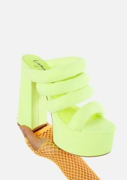 Lemon Drop By Privileged Andrews Platform Heels Platforms