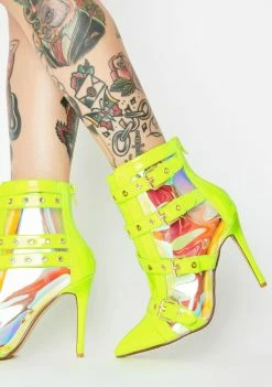 Lemon Drop By Privileged Keeler Heeled Booties Boots & Booties