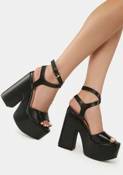 Lemon Drop By Privileged Black Taga Platform Heels