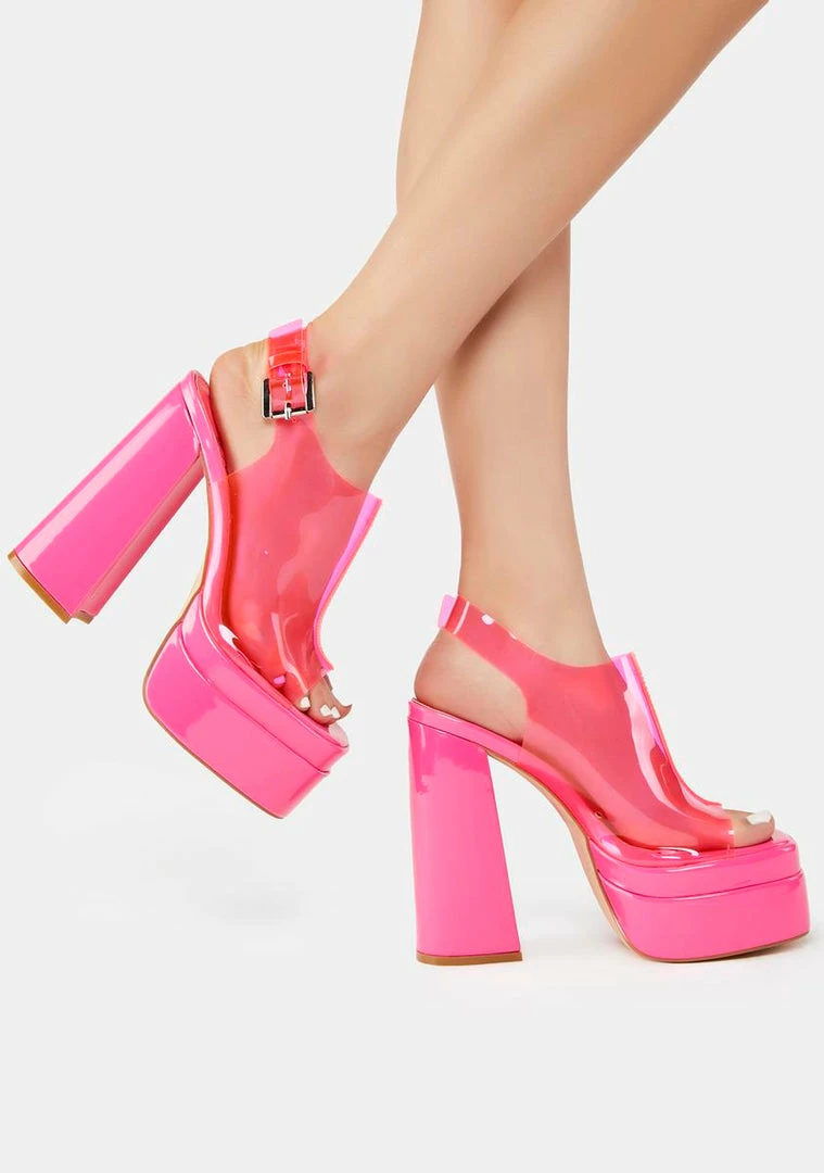 Top 10 π Lemon Drop By Privileged Platform π Heels Pink Scotty Platform Clear π Heels π 2 Lemon Drop By Privileged Platform Heels Pink Scotty Platform Clear Heels