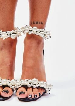 Lemon Drop By Privileged Black Fulcrum Stiletto Heels