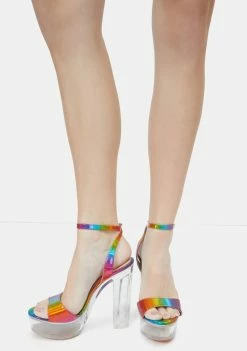 Lemon Drop By Privileged Rainbow Turino Platform Heels