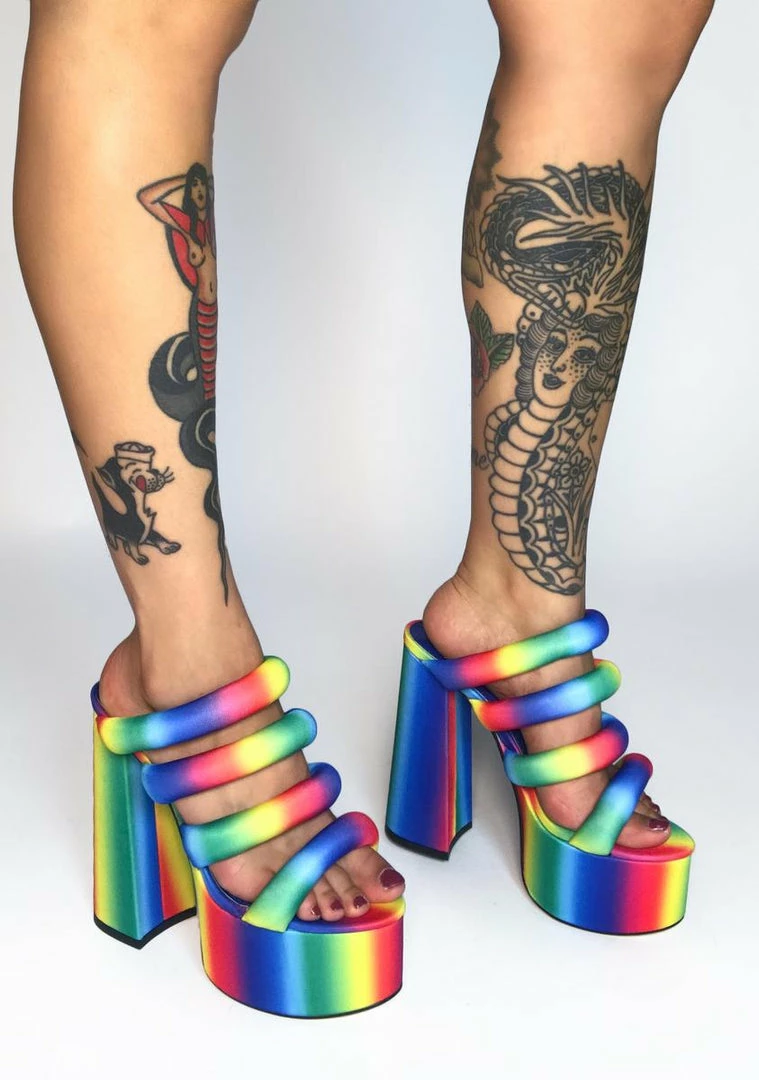 Top 10 π€© Lemon Drop By Privileged Rainbow Andrews Platform π Heels β 3 Lemon Drop By Privileged Rainbow Andrews Platform Heels