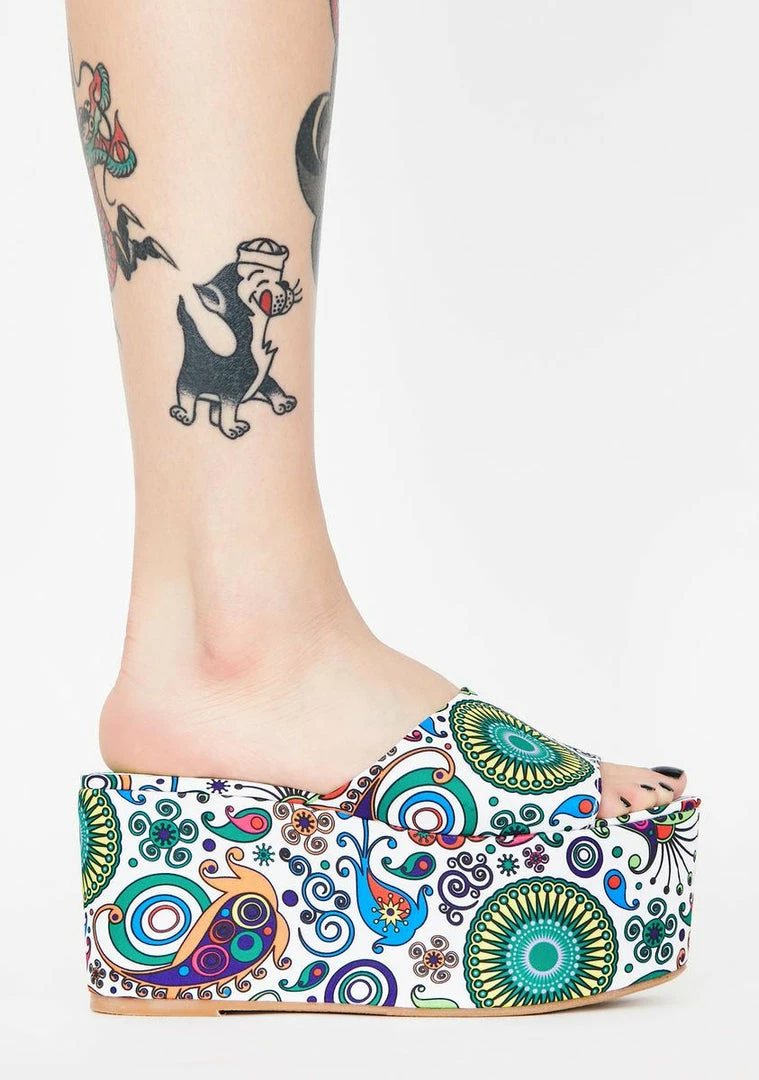 Budget π€© Lemon Drop By Privileged Platforms Paisley Lenox Platform π©΄ Sandals π 2 Lemon Drop By Privileged Platforms Paisley Lenox Platform Sandals