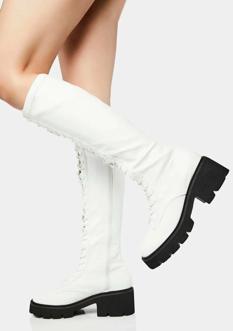Flash Sale π Lemon Drop By Privileged Knee High π₯Ύ Boots White Bobbi Knee-High π₯Ύ Boots π₯ 1 Lemon Drop By Privileged Knee High Boots White Bobbi Knee-High Boots