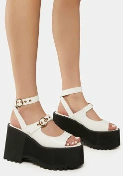 Lemon Drop By Privileged Gessie Platform Sandals