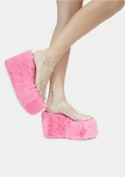 Lemon Drop By Privileged Pink Zahara Platform Sandals