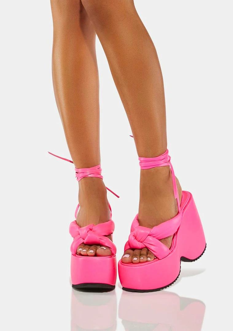 Wholesale π₯ Lemon Drop By Privileged Pink Vally Platform π©΄ Sandals π 3 Lemon Drop By Privileged Pink Vally Platform Sandals