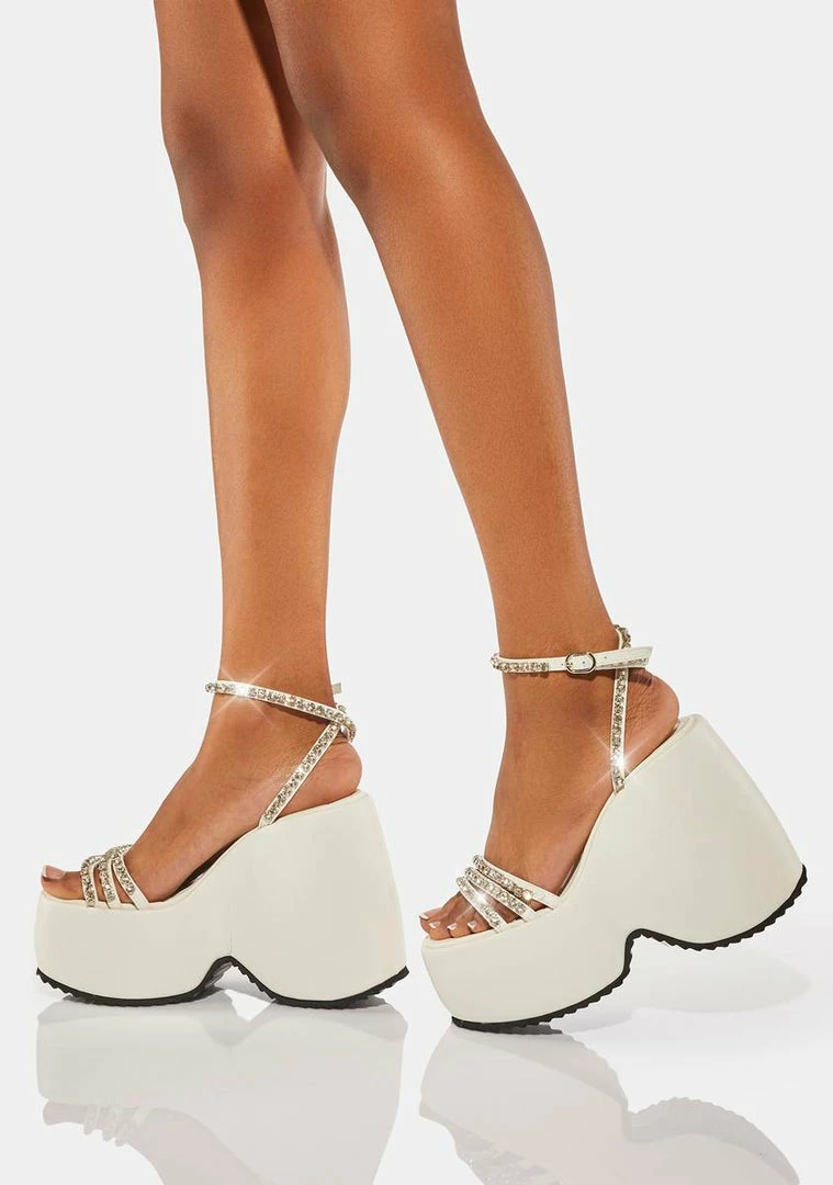 Outlet π Lemon Drop By Privileged White Ramsey Platform π Heels π€© 1 Lemon Drop By Privileged White Ramsey Platform Heels