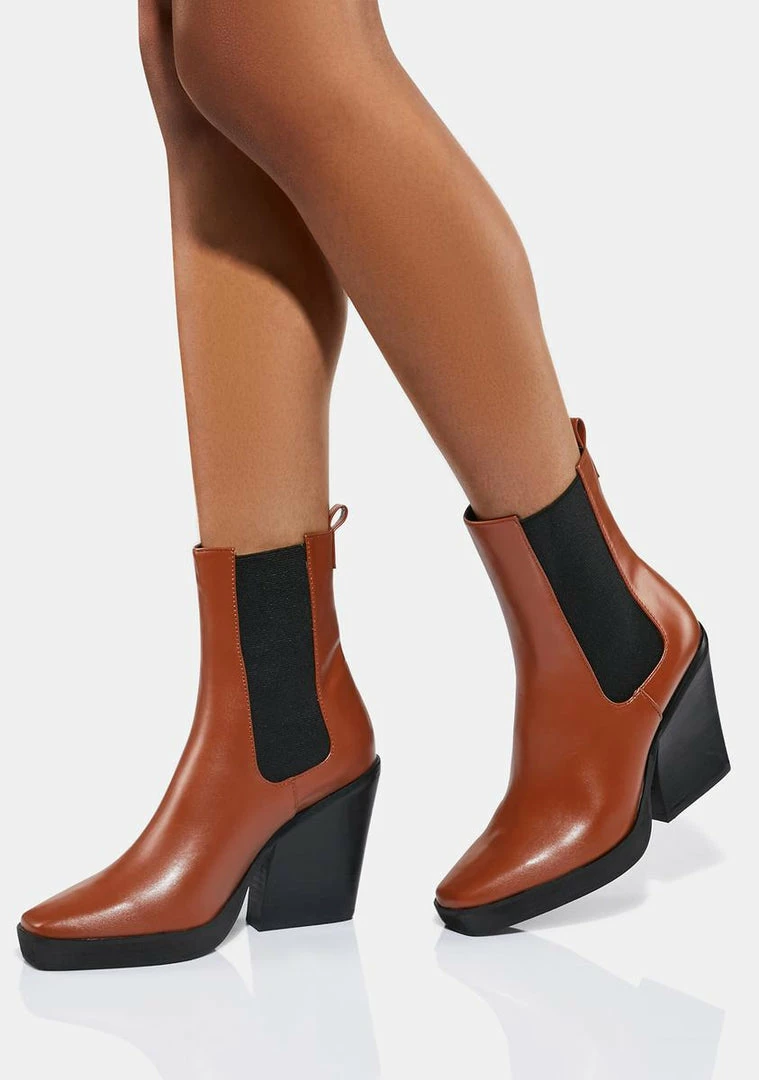 Cheapest 😍 Lemon Drop By Privileged Mocha Salena Ankle 🥾 Boots ❤️ 3 Lemon Drop By Privileged Mocha Salena Ankle Boots