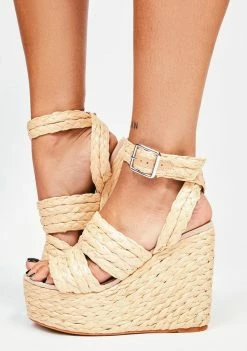 Lemon Drop By Privileged Nude Gabbie Wedge Heels Wedges