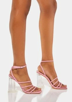 Lemon Drop By Privileged Pink Miranda Block Heels