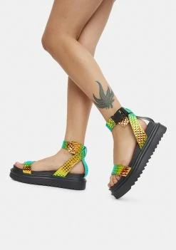 Lemon Drop By Privileged Kassandra Gladiator Sandals