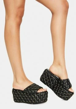 Lemon Drop By Privileged Bombay Quilted Platforms