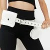 Lemon Drop By Privileged Belts & Harnesses White Hoop Belt Bag