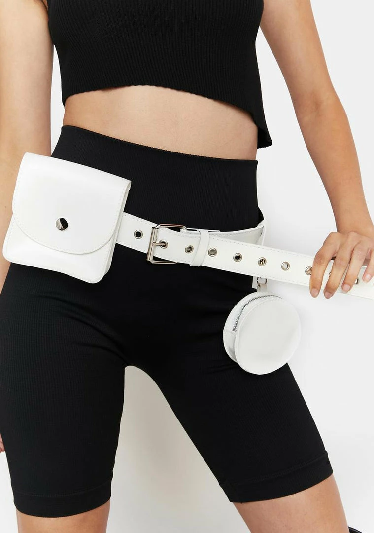 Hot Sale π Lemon Drop By Privileged Belts & Harnesses White Hoop Belt Bag β¨ 1 Lemon Drop By Privileged Belts & Harnesses White Hoop Belt Bag