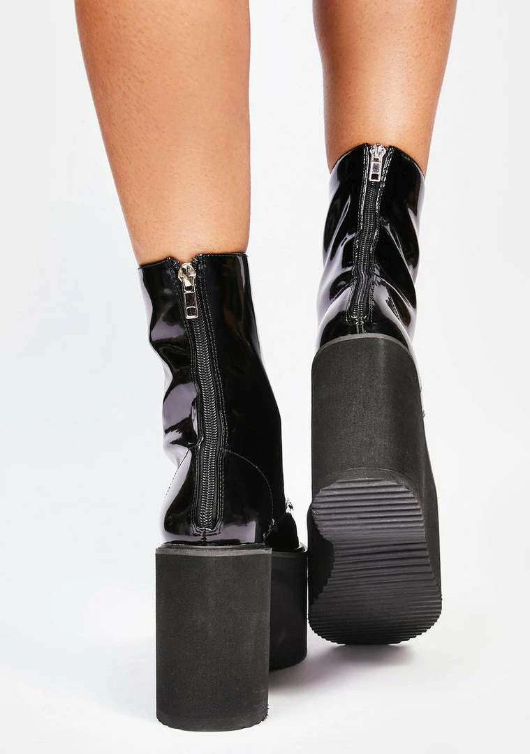 Top 10 π Lemon Drop By Privileged Black Melissa Platform π₯Ύ Boots π 4 Lemon Drop By Privileged Black Melissa Platform Boots