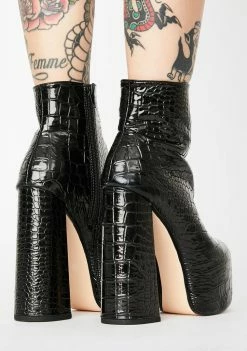 Budget π₯° Lemon Drop By Privileged Black Genna Platform π₯Ύ Boots π 7 Lemon Drop By Privileged Black Genna Platform Boots