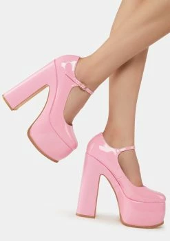 Lemon Drop By Privileged Pink Tamsin Platform Heels