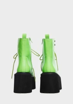 Lemon Drop By Privileged Lime Cornelia Platform Boots