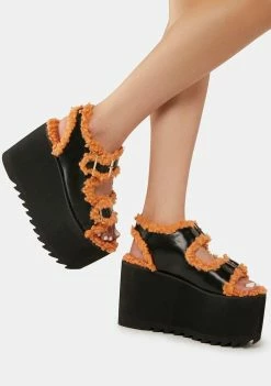 Lemon Drop By Privileged Firefly Platform Sandals