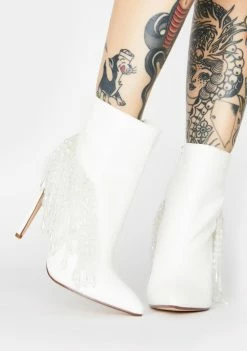 Lemon Drop By Privileged Astalema Fringe Heeled Boots
