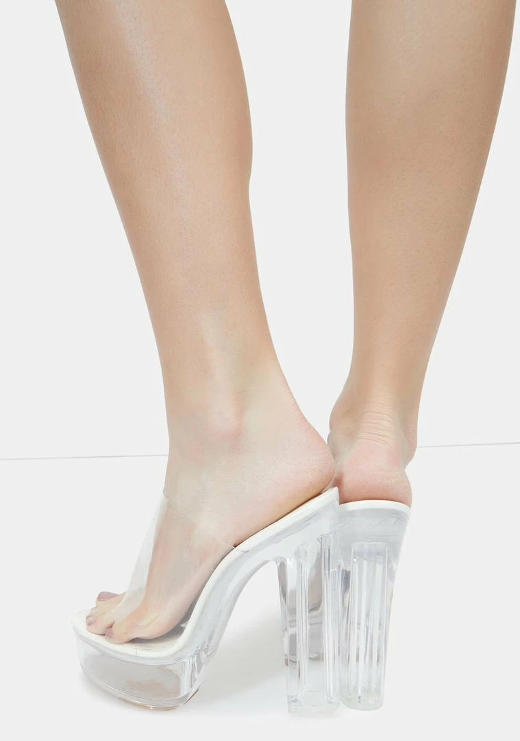New π Lemon Drop By Privileged White Willanta Platform π Heels π 4 Lemon Drop By Privileged White Willanta Platform Heels