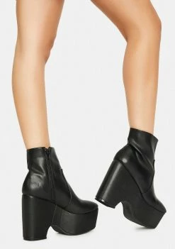 Lemon Drop By Privileged Platforms Sapey Platform Booties