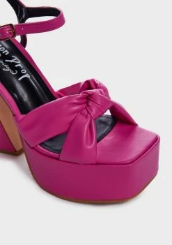 Lemon Drop By Privileged Fuchsia Hiner Platform Heels