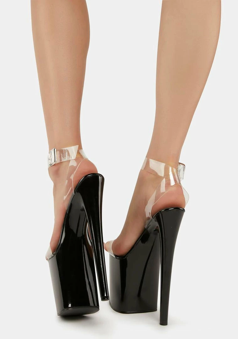 Coupon 𧨠Lemon Drop By Privileged Black Beatrice Platform π Heels π€© 5 Lemon Drop By Privileged Black Beatrice Platform Heels