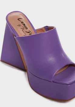 Lemon Drop By Privileged Purple Caudillo Platform Heels