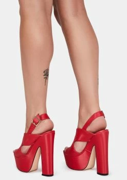 Outlet π Lemon Drop By Privileged Red Naviah Platform π Heels Platforms 𧨠7 Lemon Drop By Privileged Red Naviah Platform Heels Platforms