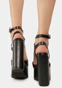 Lemon Drop By Privileged Black Taga Platform Heels