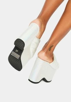 Cheapest β€οΈ Lemon Drop By Privileged White Manolya Platform π©΄ Sandals β€οΈ 7 Lemon Drop By Privileged White Manolya Platform Sandals