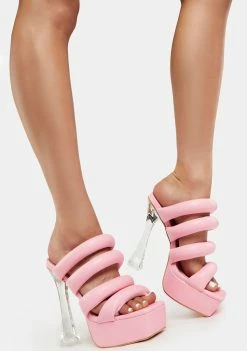 Lemon Drop By Privileged Pink Namora Clear Heels