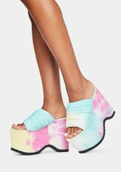 Lemon Drop By Privileged Manolya Platform Sandals Platforms