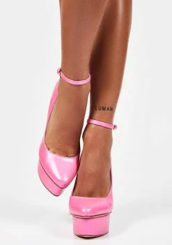 Lemon Drop By Privileged Pink Hassiba Platform Heels Platforms