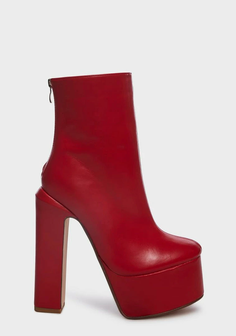 Cheap β Lemon Drop By Privileged Red Litten Platform π₯Ύ Boots π 1 Lemon Drop By Privileged Red Litten Platform Boots