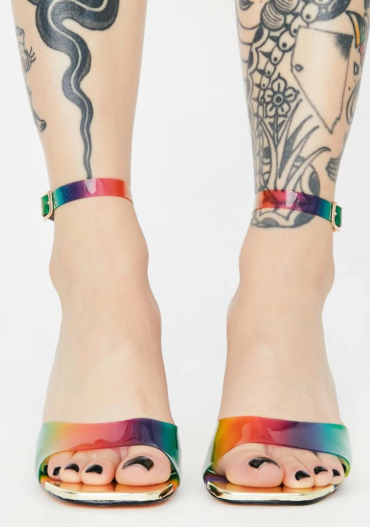 Best deal π Lemon Drop By Privileged Rainbow Briela Clear π Heels 𧨠3 Lemon Drop By Privileged Rainbow Briela Clear Heels