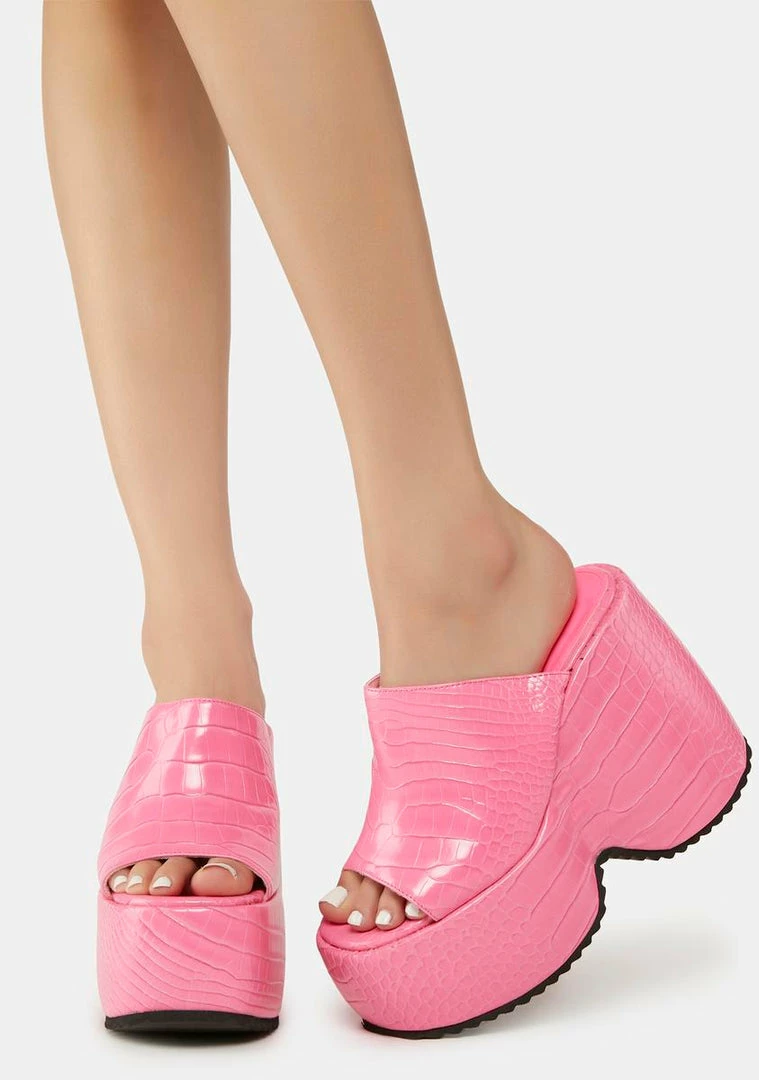 Best reviews of βοΈ Lemon Drop By Privileged Pink Nennia Platform Wedges π 3 Lemon Drop By Privileged Pink Nennia Platform Wedges