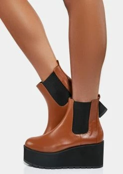 Lemon Drop By Privileged Boots & Booties Cognac Jubal Ankle Boots