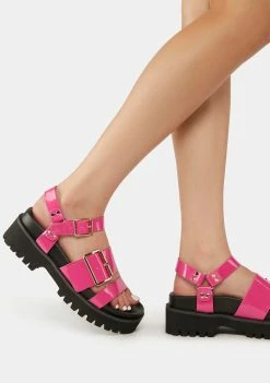 Lemon Drop By Privileged Pink Bruce Gladiator Sandals
