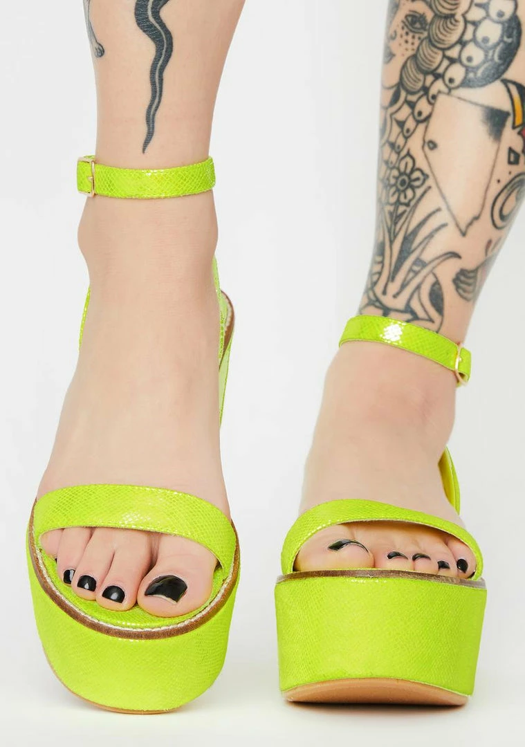 Outlet π Lemon Drop By Privileged Davvy Platform π©΄ Sandals Platforms π 3 Lemon Drop By Privileged Davvy Platform Sandals Platforms
